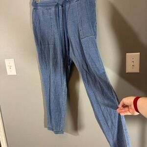 NWT J Jill Knit Pull on Stretch Denim SIze Medium Petite